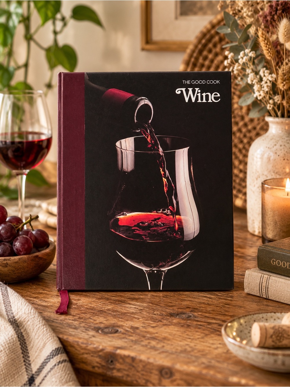 Vintage 1982 Time Life Books The Good Cook Series: WINE Hardcover Cookbook